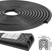 thumbnail: Rubberen Profiel, Zelfklevend, Rubberen Afdichting, Randbeschermprofiel, EPDM, Rubberen Afdichting, U-rubberen Afdichting Voor Autodeuren, Metalen Platen (6,4 Mm X 3 M