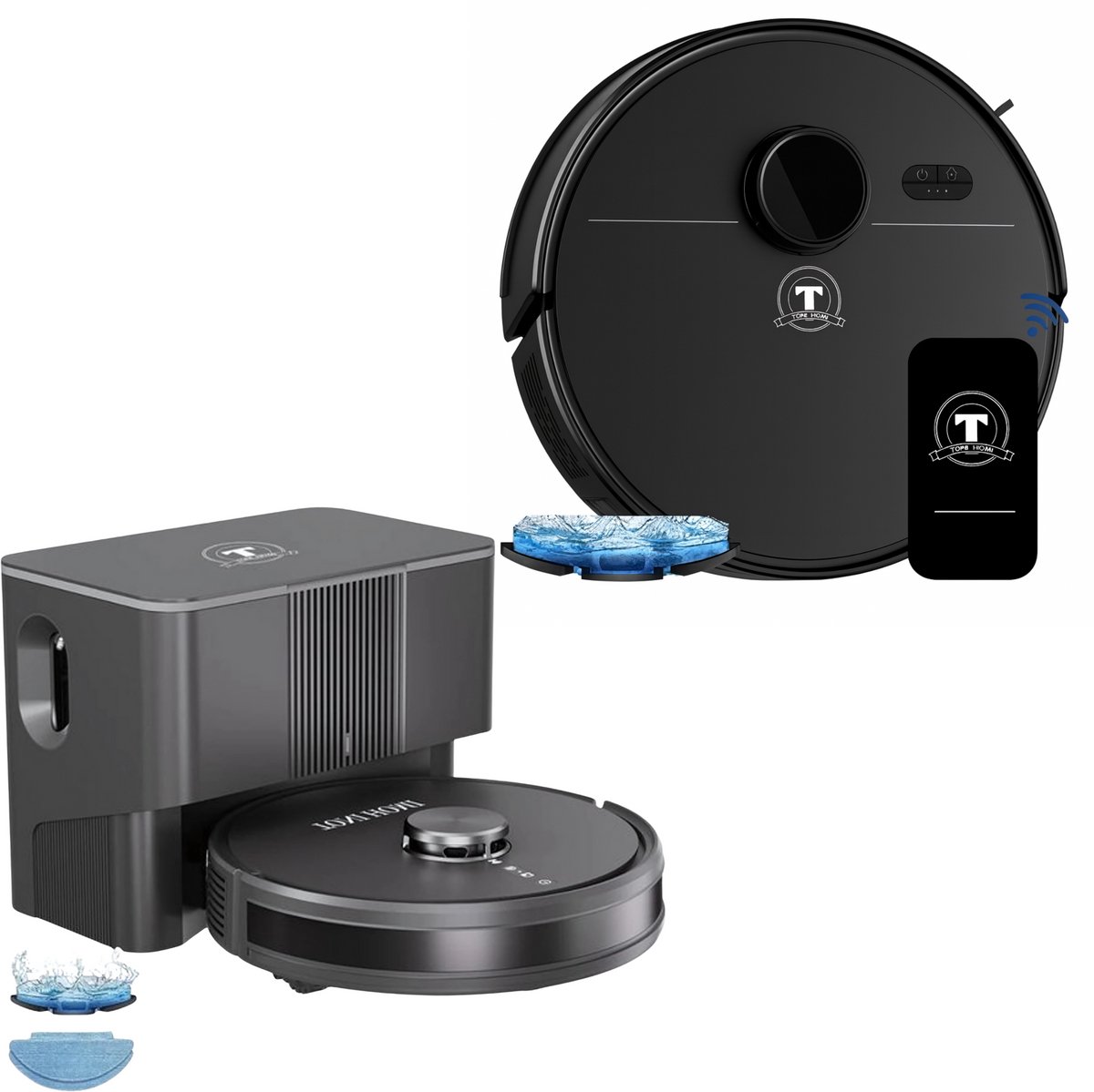 TONIHOMI M30 Robotstofzuiger met Dweilfunctie en Laser