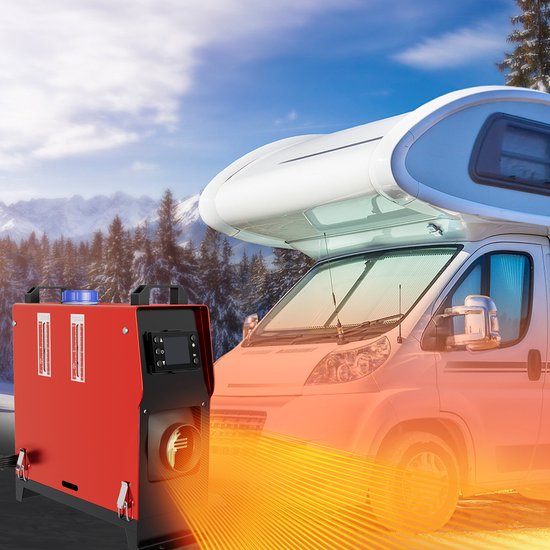 12V 8KW Air Diesel Heater Draagbare Standkachel Kit met Geluiddemper Afstandsbediening LCD-scherm, Diesel Verwarming Stil voor Auto Vrachtwagens Boot Bus Camper Aanhangwagen Campervan Jacht Caravan