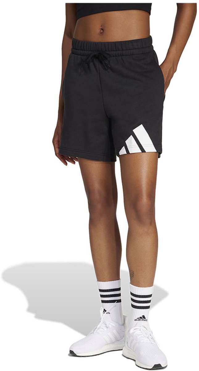 Adidas Essentials Big Logo French Terry Korte Broek S Regular Vrouw Zwart