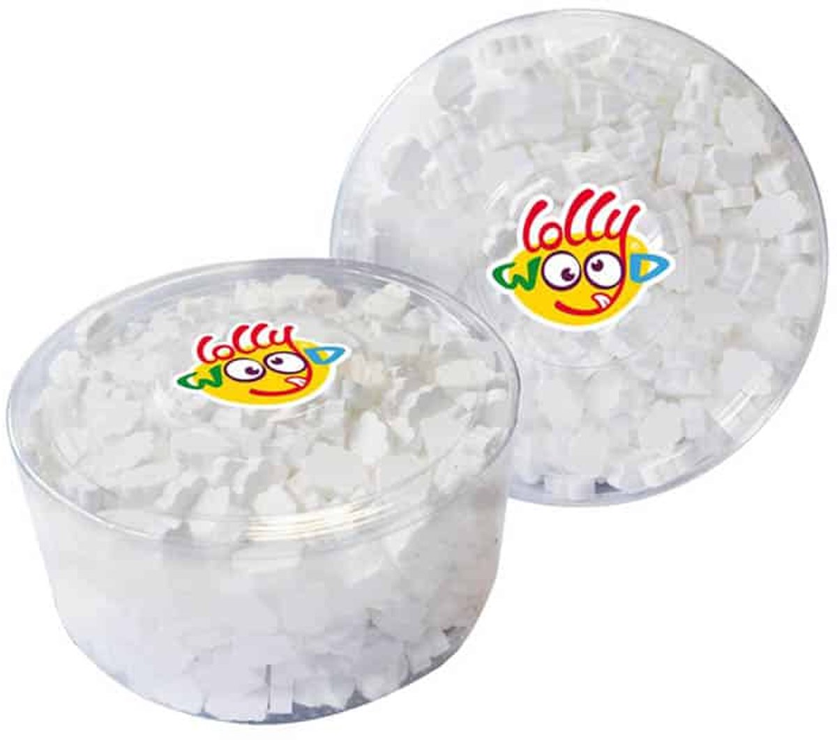 Lollywood Dextrose Wolkjes Wit - 850 gram