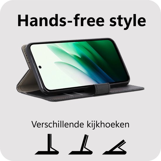 Étui Cazy pour Sony Xperia 10 VII avec porte-cartes - Bookcase Classic - Zwart