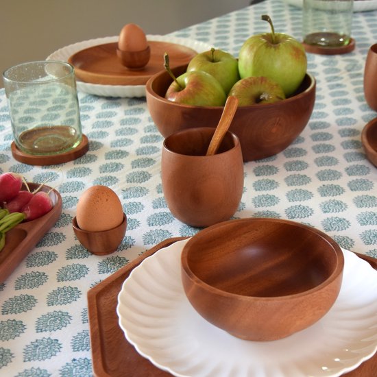 Khaya - set houten bekers - Japans theekopje - duurzaam - vegan