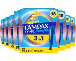 Tampax Tampons Pearl Compak Applicator - 144 stuks