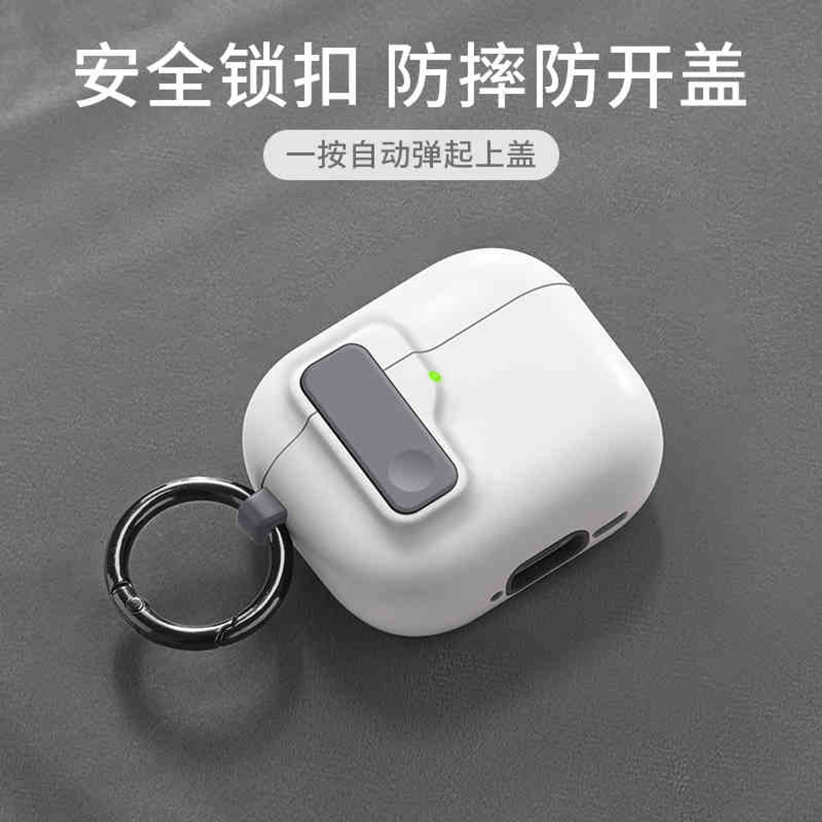 Hardcase AirPods Beschermhoes Luxe Serie – Magnetisch Sluitmechanisme – A – Geschikt voor Airpods Pro 2