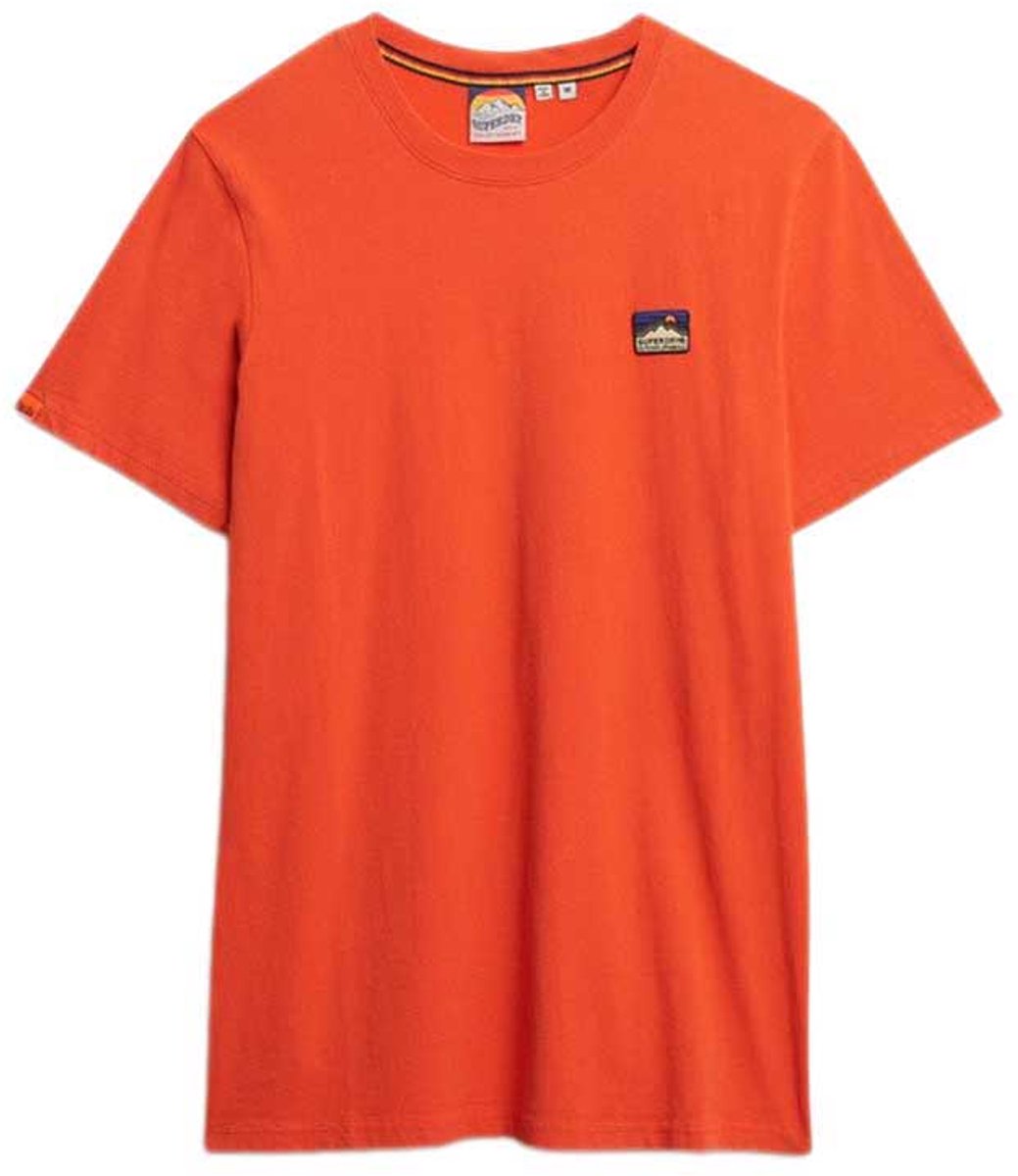 Superdry Great Outdoors T-shirt met borduursel en relaxte pasvorm Heren T-shirts Rood