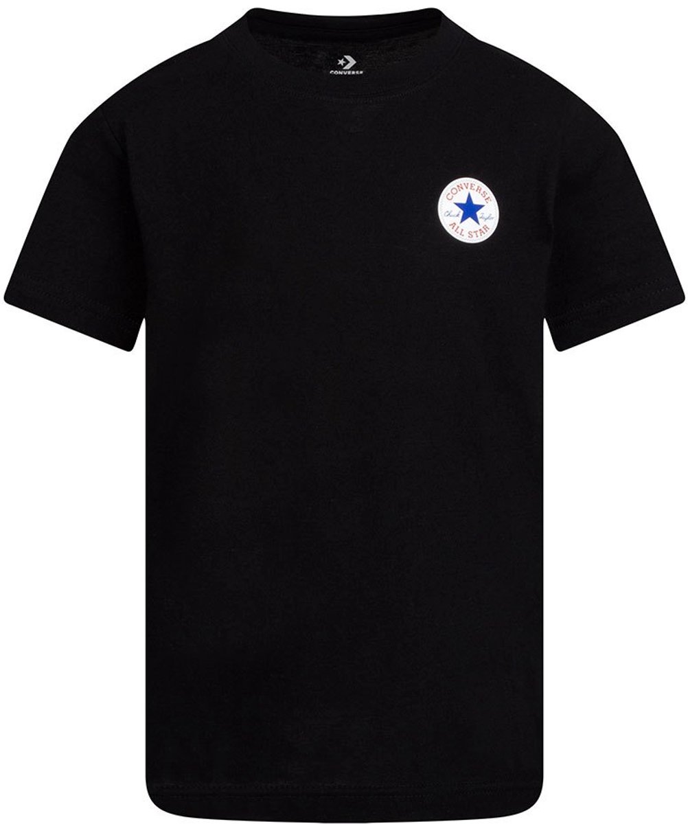 Converse Kids Printed T-shirt Met Korte Mouwen 6-7 Years Zwart