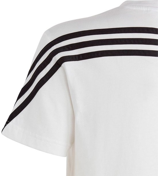 Foto: Adidas sportswear future icons 3 stripes t shirt kinderen wit 128