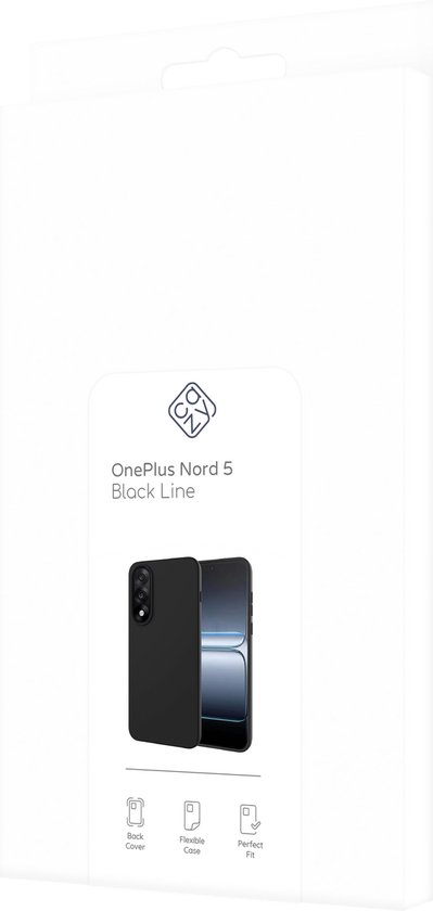 Coque Cazy compatible avec OnePlus Nord 5 - Coque souple en Siliconen - Zwart