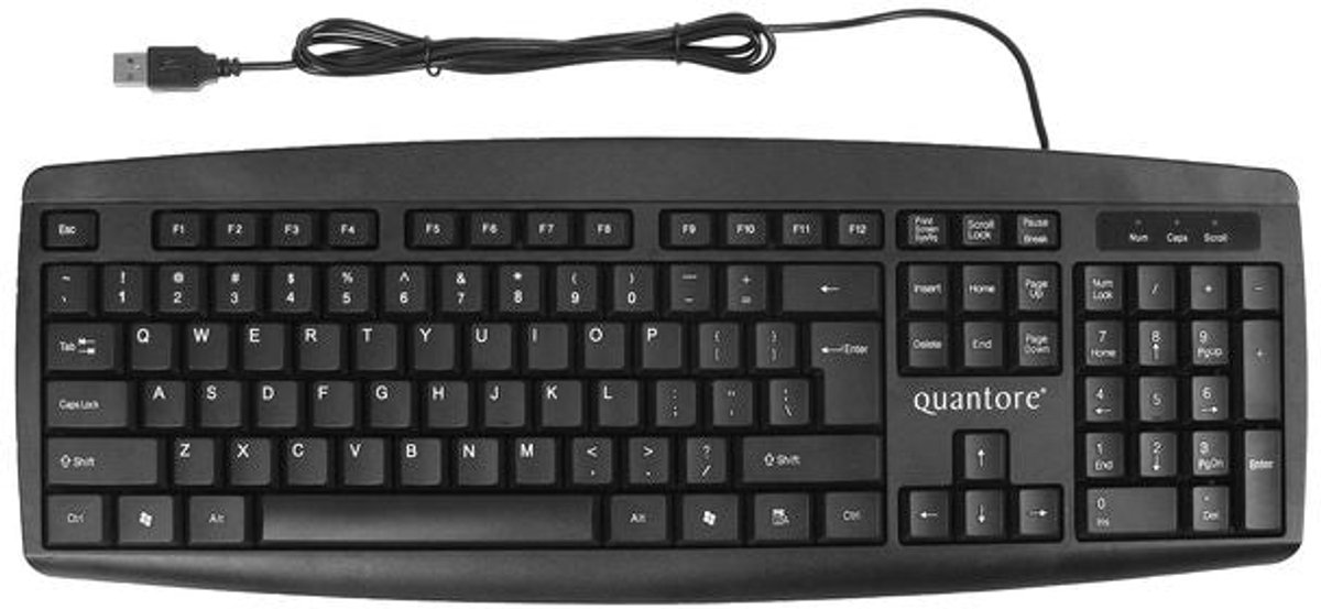 Toetsenbord quantore - zwart - 1 stuk