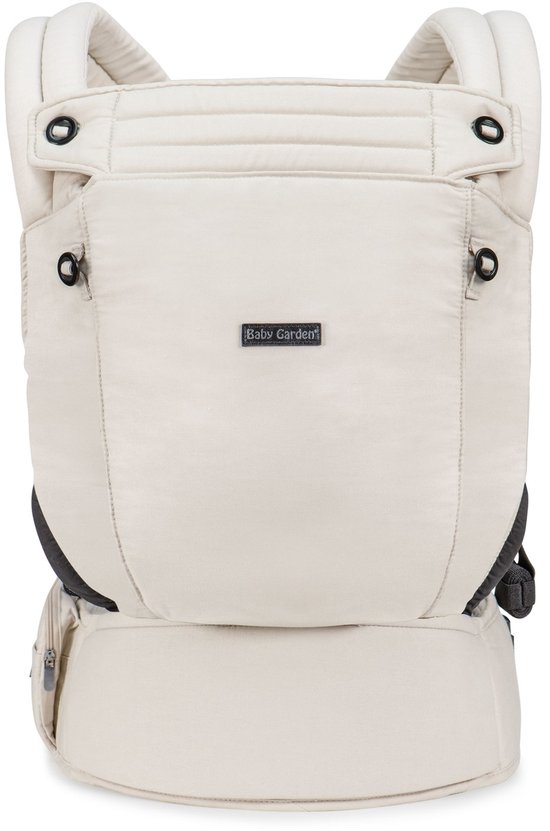 Baby Garden Premium baby draagzak van katoen - ergonomisch & comfortabel - Pasgeboren tot 15 kg - Beige van Merkloos — afbeelding 3