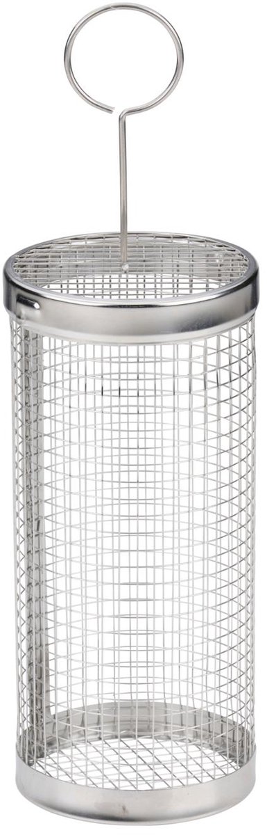 Alpina BBQ grillmandset - 2 stuks, RVS, zilver