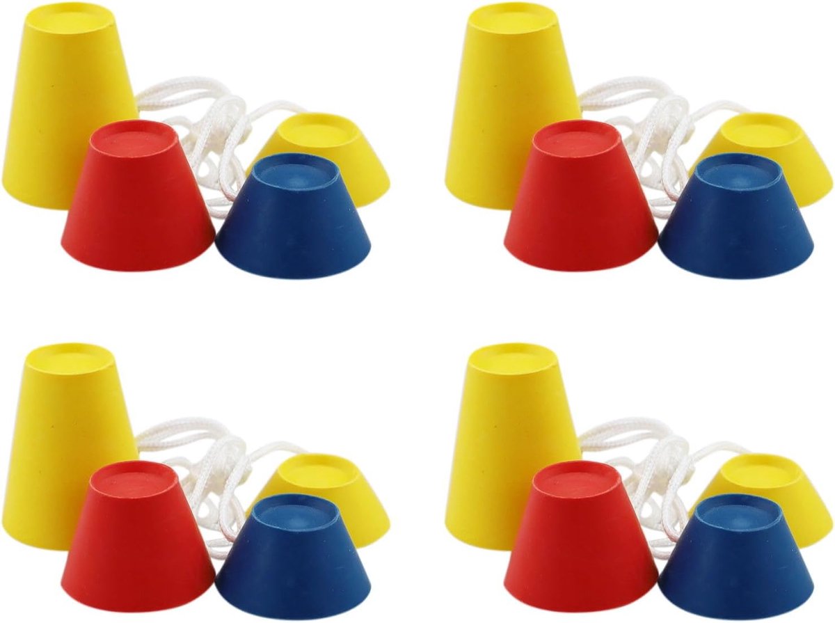 16-pack rubberen golftees in verschillende maten, winterrubberen golftees, verschillende hoogtes en veelkleurige rubberen golftees voor koude dagen