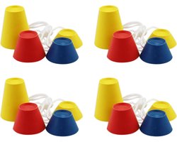 16-pack rubberen golftees in verschillende maten, winterrubberen golftees, verschillende hoogtes en veelkleurige rubberen golftees voor koude dagen