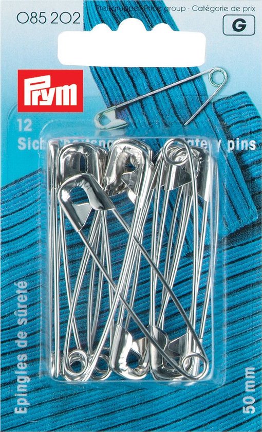 Épingles de sûreté Prym en acier 12 pièces 50mm