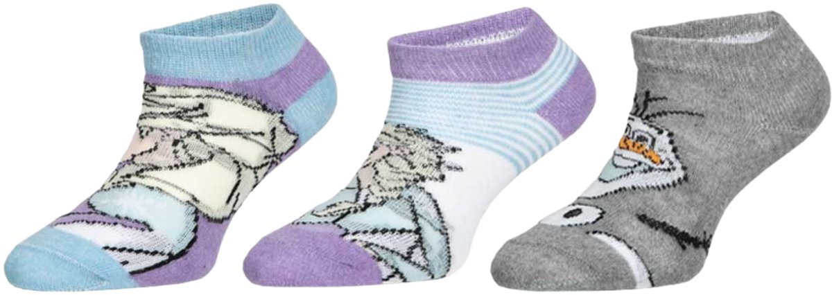 Disney Frozen - sneakersokken - 3 paar - maat 31-34