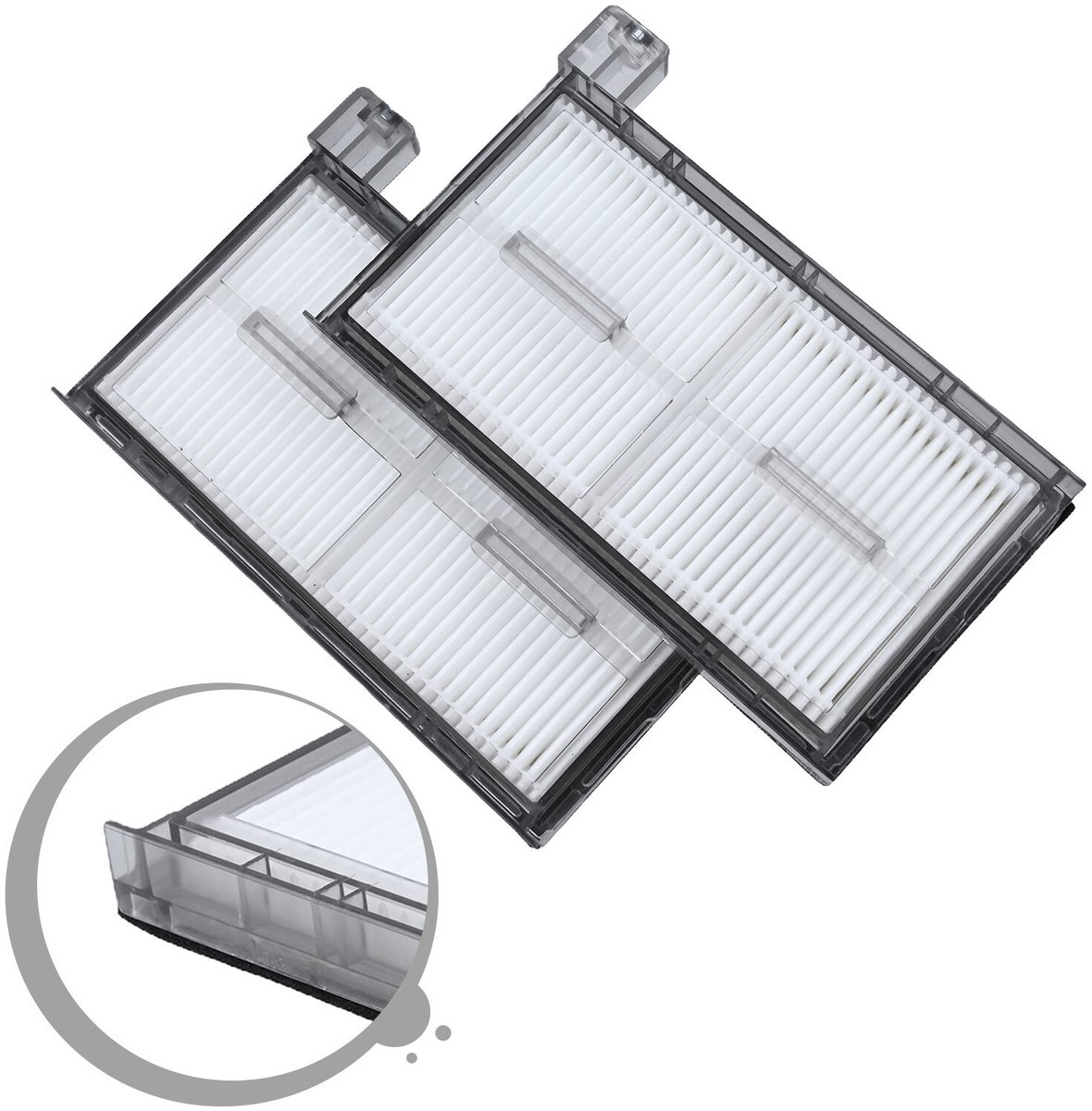 2 reservefilters geschikt voor accessoires van de Eufy robotstofzuiger X8pro