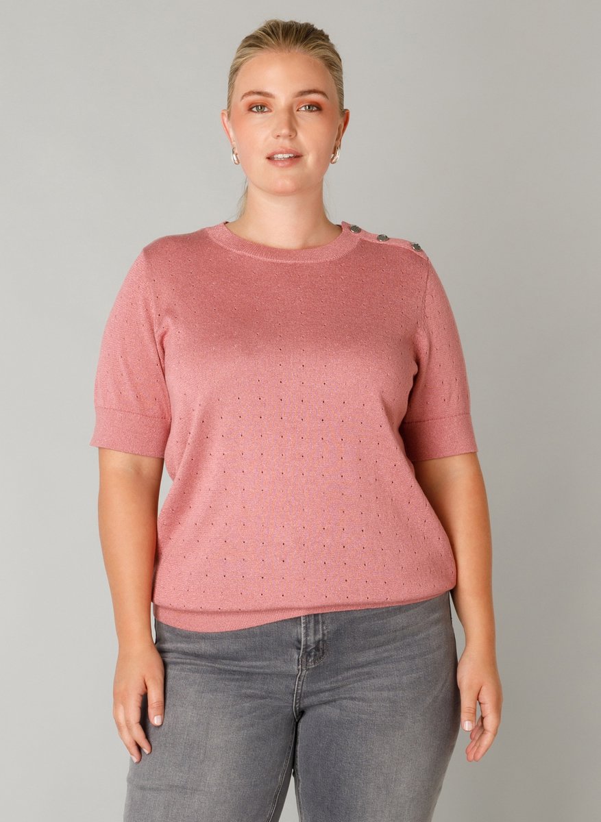 YEST CURVE Floortje Tops - Dark Rose - maat 2(50)