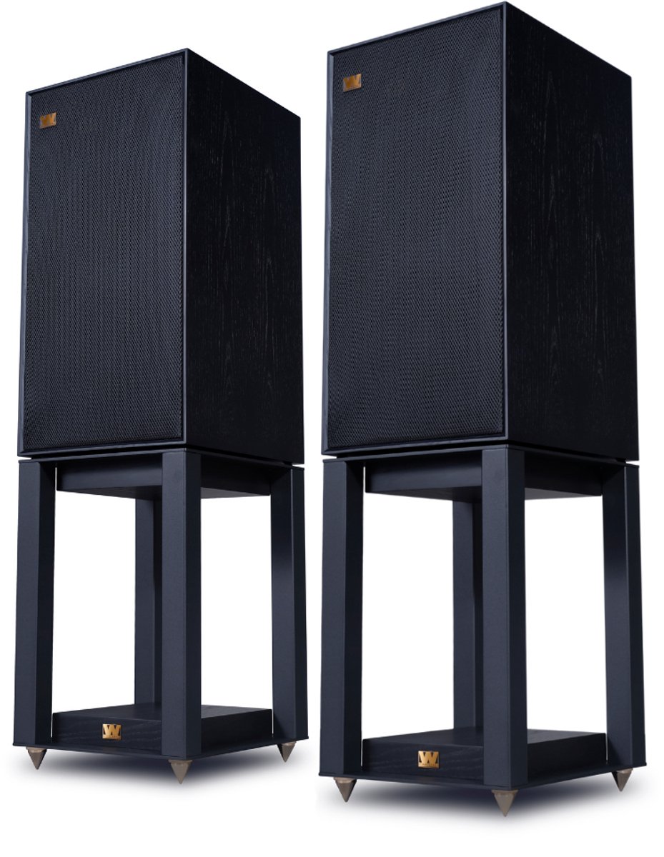 Wharfedale Linton Speakers met Luidspreker standaard - Hifi Stereo Set - Luidspreker Boxen - 3-weg Luidspreker - Set van 2 - Zwart