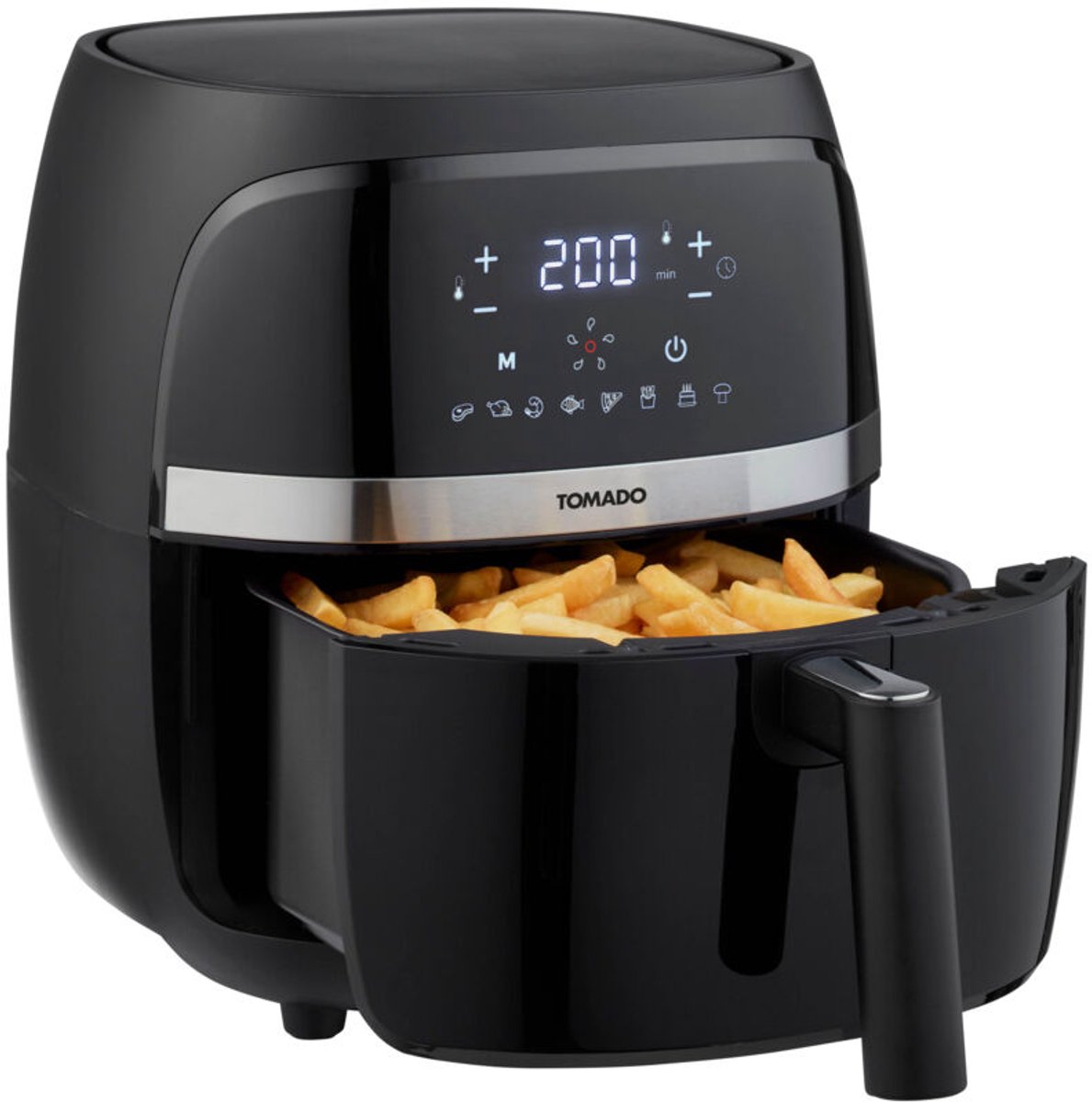 Tomado TAF3202B - Airfryer - Heteluchtfriteuse - 32 liter inhoud - Digitaal display - 500 gr friet - Zwart