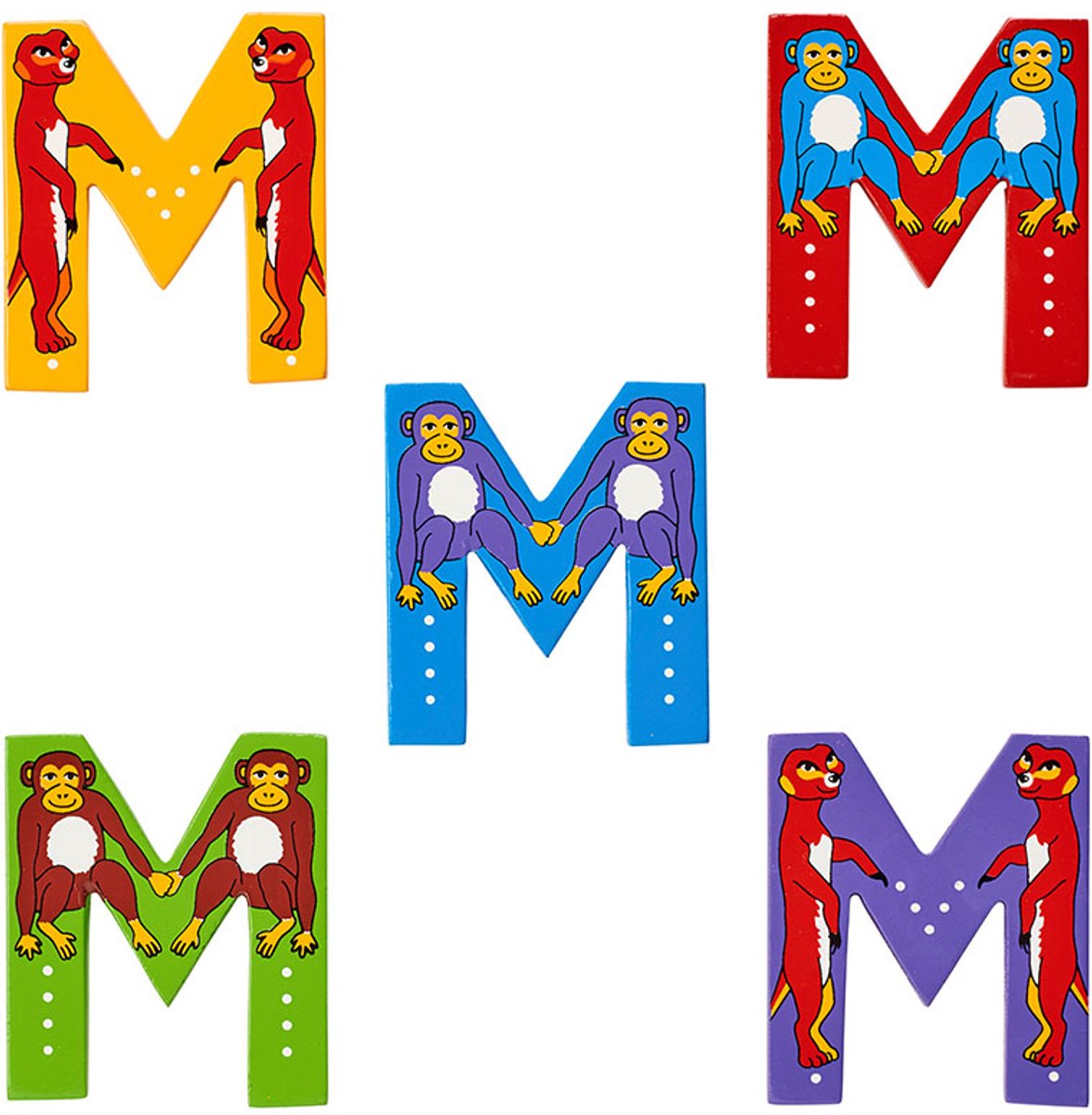 Hoofdletter M (assorti geleverd)