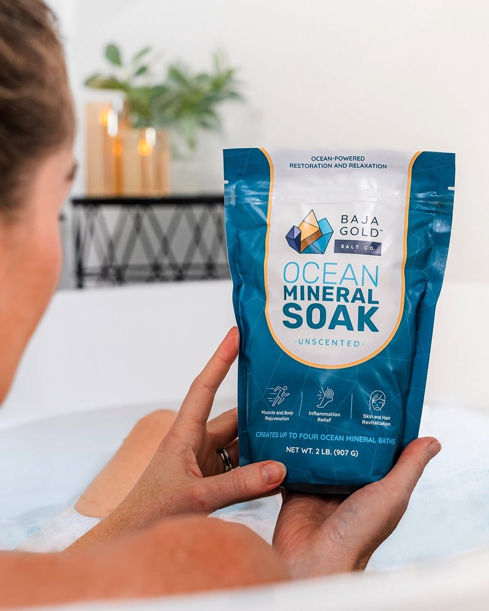 Baja Gold Ocean Mineral Soak - Mineraalrijk Badzout - Ongeparfumeerd - 907 gram - My Minerals
