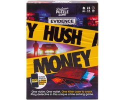 Murder Mystery spel Hush Money - detective spel met online portal.