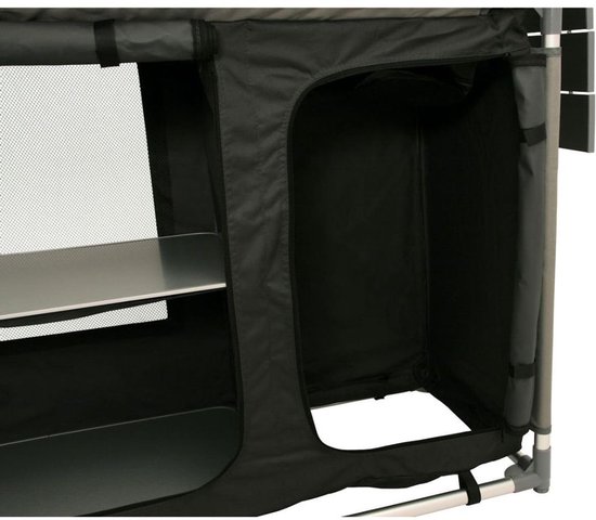 CLVP® Campingkeuken - Kampeerkast - Kampeerkeuken - Opvouwbaar - Inklapbaar - Zwart — afbeelding 4