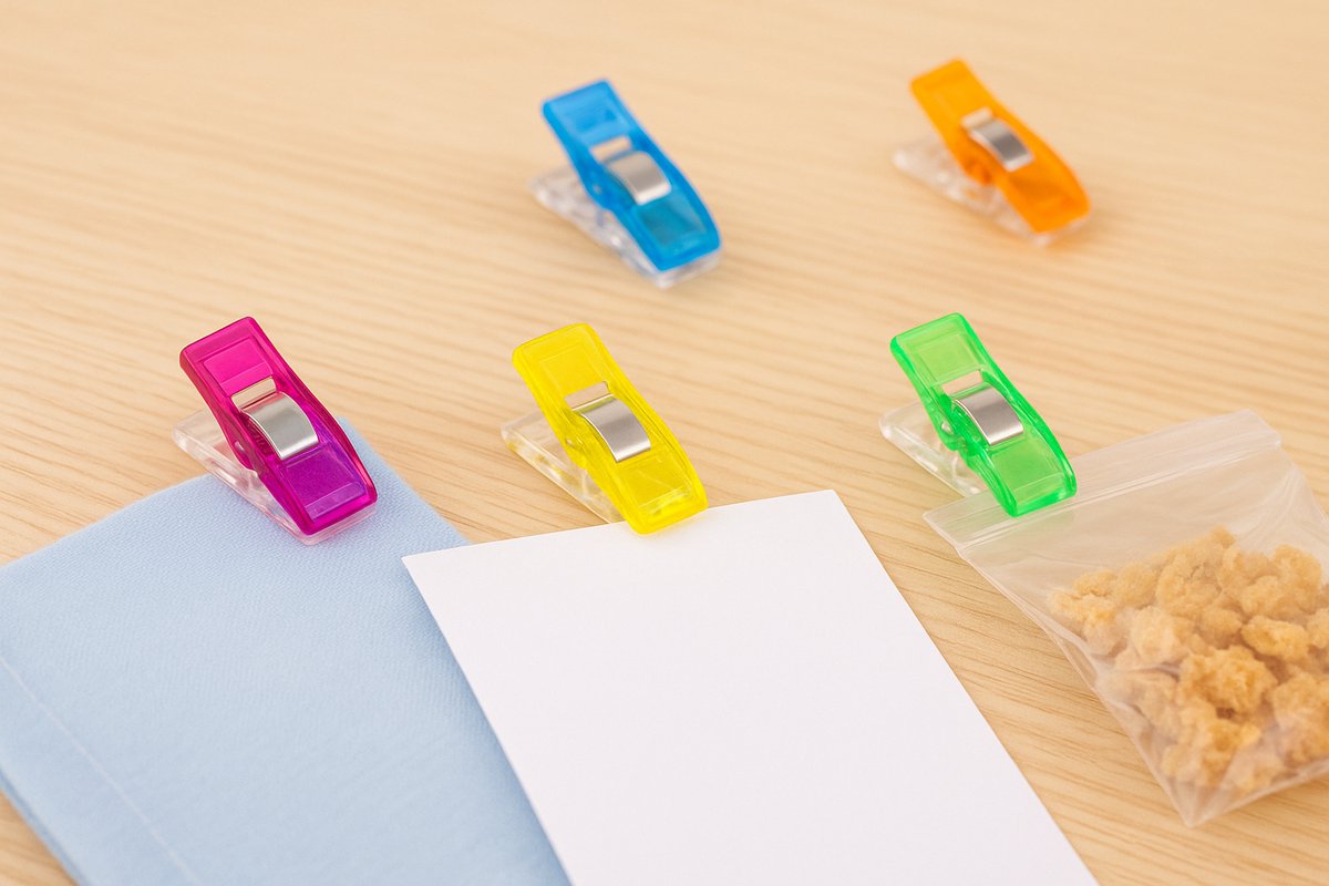 Premium Multifunctionele Clips – Kleurrijke Kunststof Klemmetjes voor Thuis, Kantoor en Hobby – 10 stuks