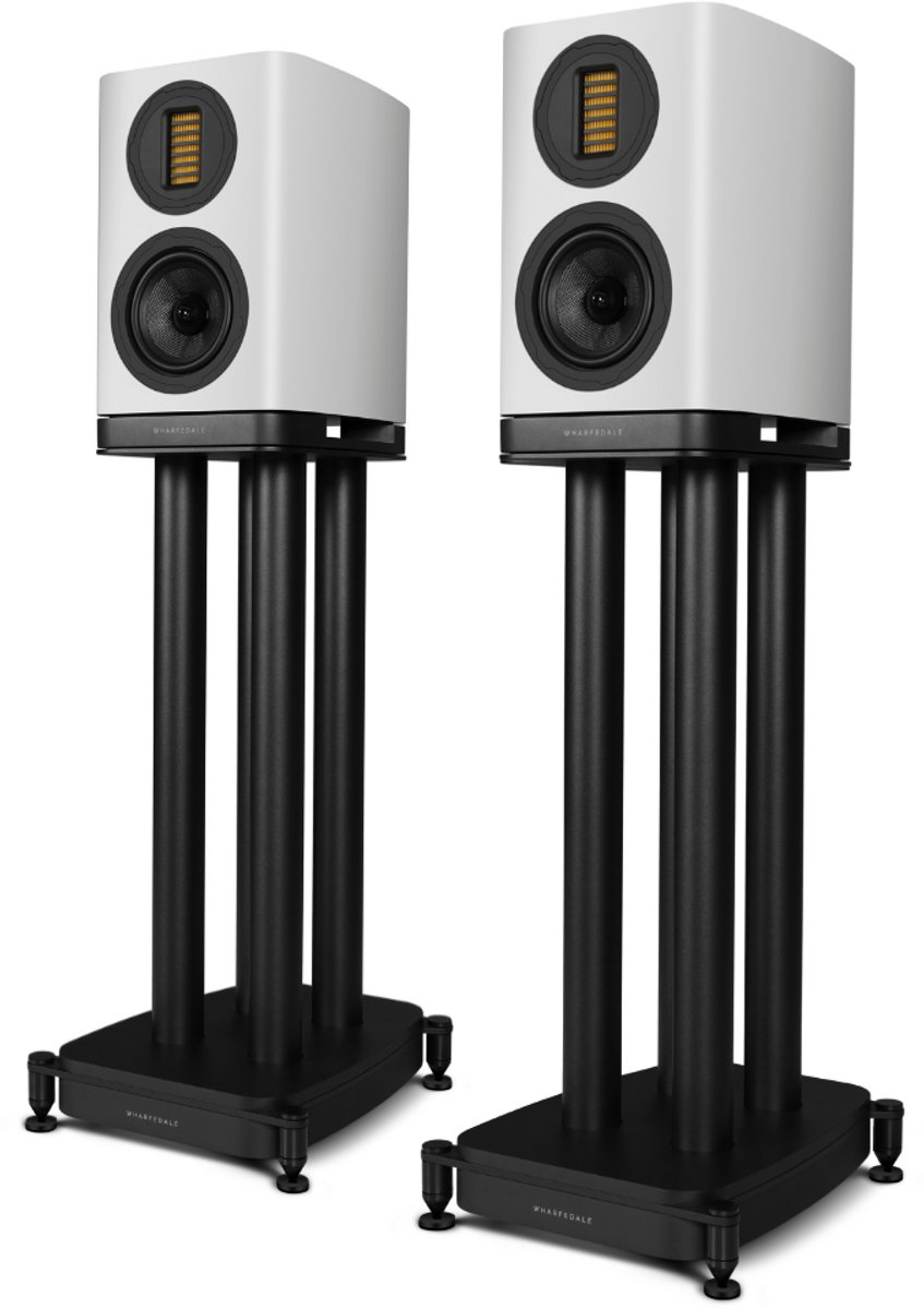 Wharfedale EVO 5.1 Boekenplank Speakers met stands - Hifi Stereo Set - Passieve Speaker - 2-Weg Luidsprekers - Wit