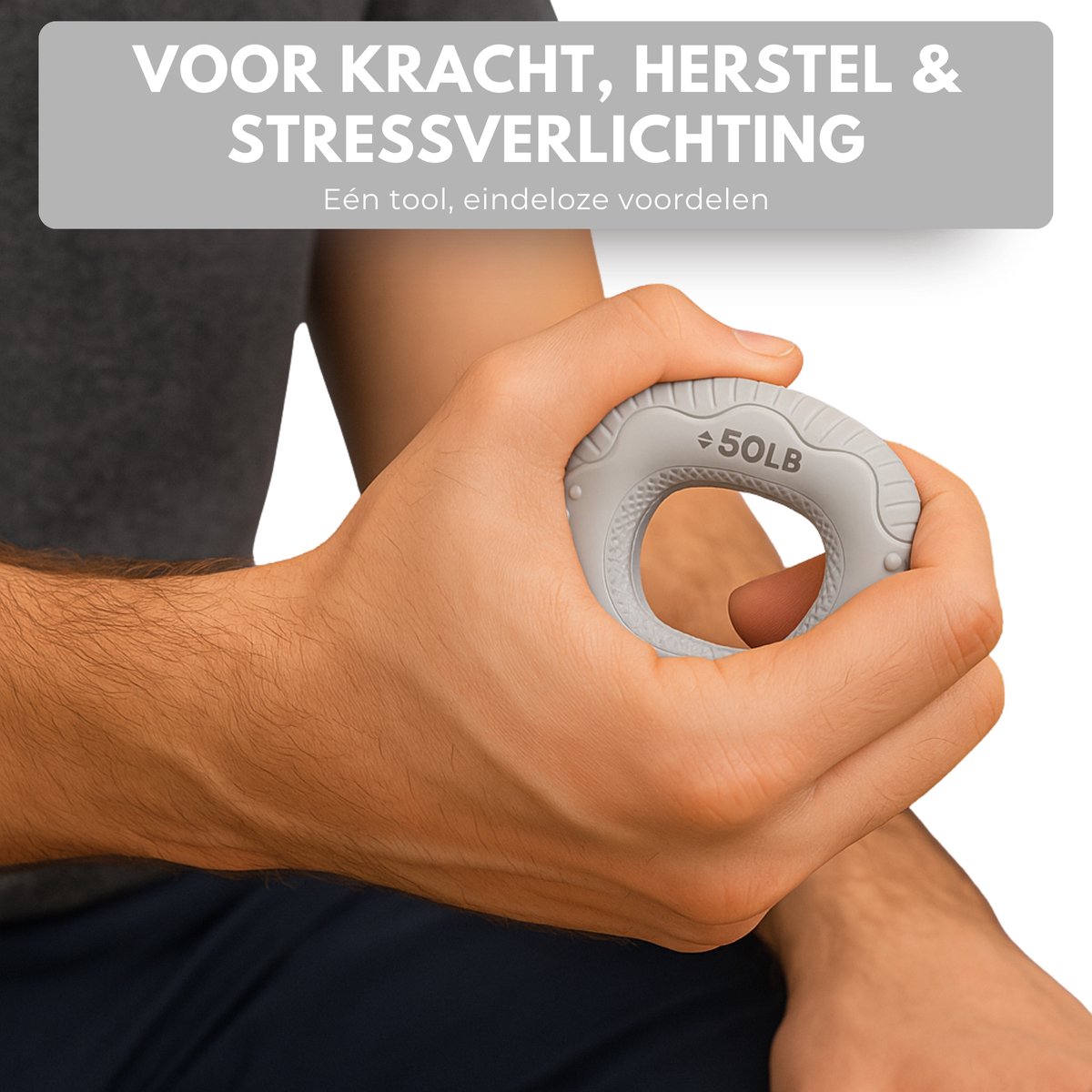 Boncy® Handtrainer Stressbal Set - 3-Pack met 6 Weerstanden - Grip trainer Onderarm , Hand & Pols - Stressballen Set voor Volwassenen en Kinderen - Handknijper Fitness Gripper - Handtrainers Vingertrainer Gripster Forearm - Stress bal Stresbal — afbeelding 7