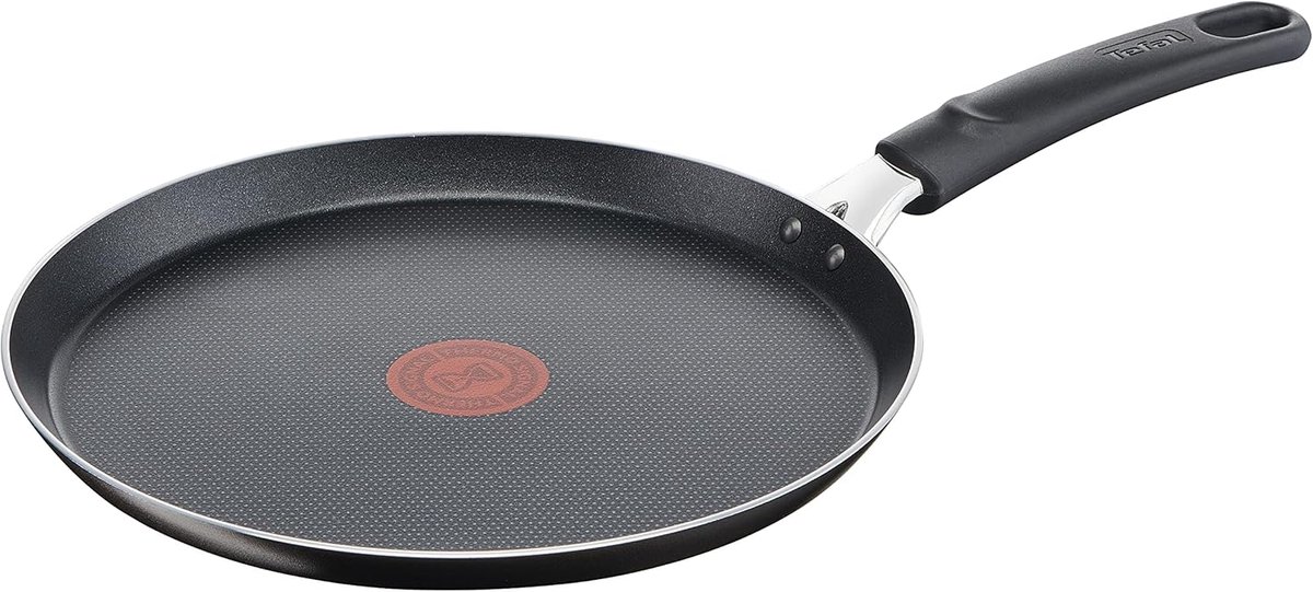 “Easy Cook & Clean Crêpes-pan 25 cm – Anti-aanbak, Thermosignaal, Zwart”