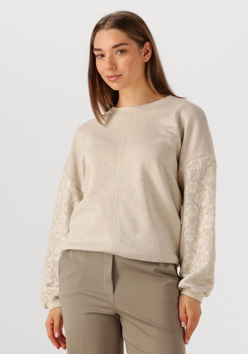 Beaumont Joelle Top Truien & vesten Dames - Sweater - Hoodie - Vest- Zand - Maat M