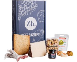 Zuivelhoeve Mediterraans Klein Borrelpakket cadeau - Borrelbox voor thuis - Snackpakket - Kerstpakket food - Kerstgeschenk - Cadeaupakketten eten & drinken - Alles voor de Borrelplank - Altijd vers - Proef & Geniet
