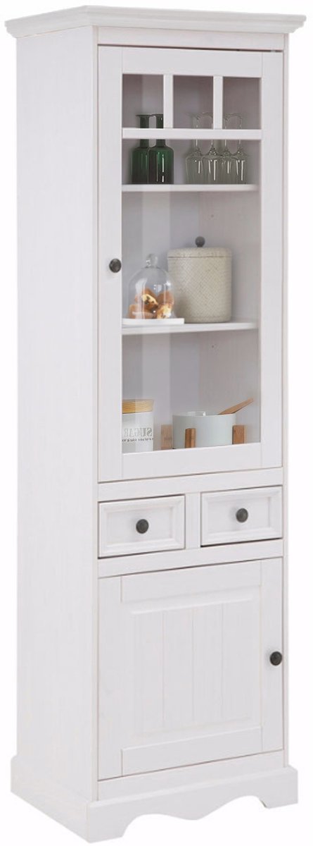 Melissa - Vitrine 1 Glassdoor 1 Deur (190 x 60 x 45 cm)
