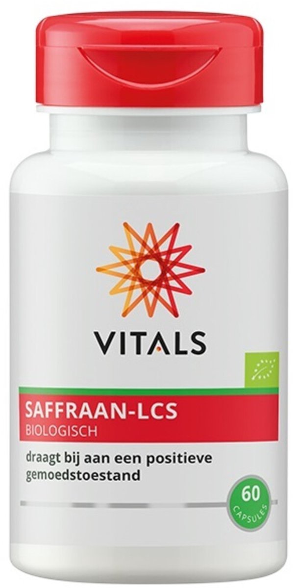 Vitals - Saffraan Lcs 28 mg Bio - 2 x 60 capsules - Voordeelverpakking