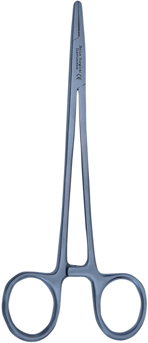 Belux Surgical Instruments – Mayo-Hegar Naaldvoerder 18 cm – RVS – Tandheelkundig Hechtinstrument – Steriel Verpakt (Niet Gesteriliseerd)