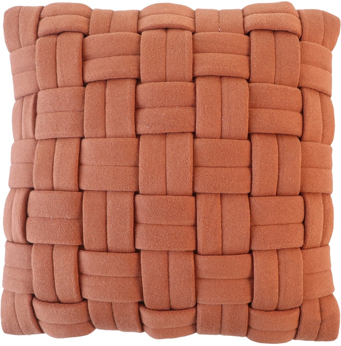 Urbane Hide Kussenhoezen | Kussenhoes | Kussenhoesjes | Sierkussen | 45x45 cm | Mandbreisel | Katoen | Auburn | Zonder binnenkussen Part B