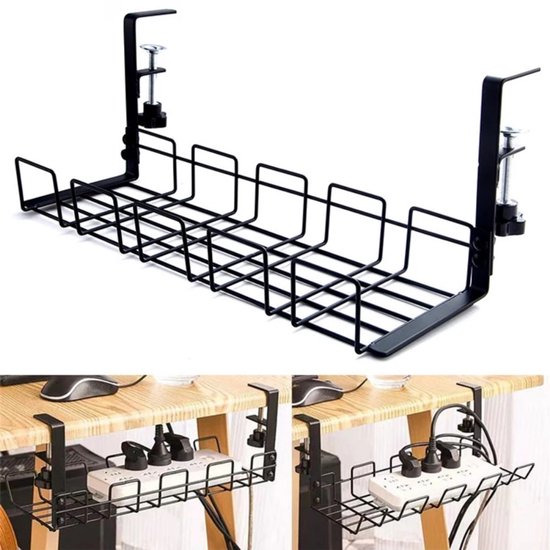 La Organizer SucceBuy Vergrendelbaar Onder Het Bureau Van 33 Cm Uitschuifbaar Voor Thuiswerkplek