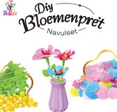 NIEUW! KidZzz Navulset DIY Bloemenpret – Aanvulling voor het maken van nog meer bloemen. Pakket met extra Bloemblaadjes, Gerecycled Plastic Bloemstelen en onderdelen. Knutselen voor Kinderen va. 4 jaar - bloemen boeketten maken – Creatief spelen