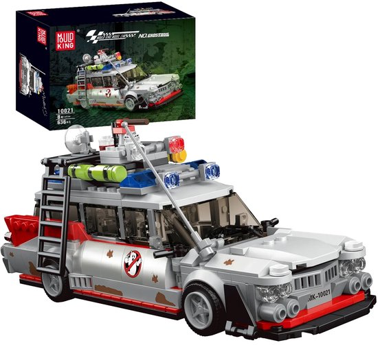 Mould King 10021 - Ghostbus - Ghostbusters Ecto 1 - 603 onderdelen - Compatible met de bekende merken