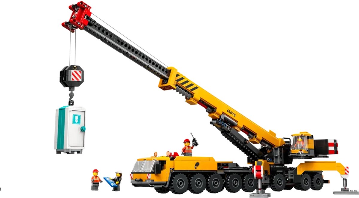 LEGO City Gele mobiele bouwkraan speelgoedset - 60409 — afbeelding 21