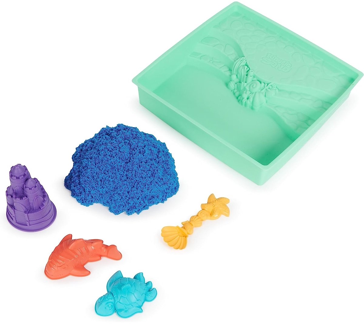 Kinetic Sand - Zandbak-set met 454 g speelzand 4 vormen en gereedschap - Sensorisch speelgoed - stijlen kunnen variëren — afbeelding 2