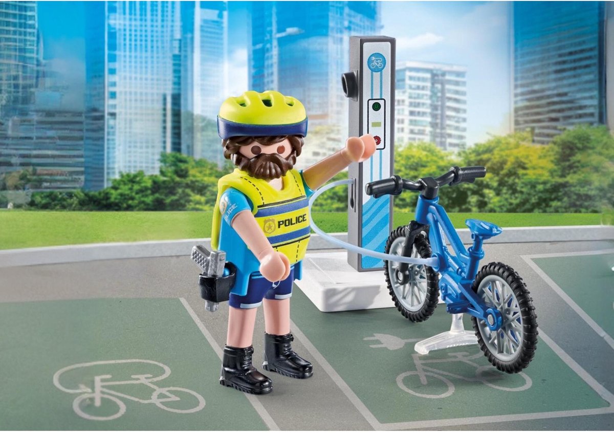 PLAYMOBIL Action Heroes Politie fiets patrouille 71732 — afbeelding 4