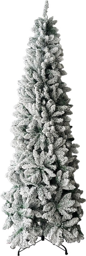 Alora Kerstboom Icy Elegance 170 cm – Kunstkerstboom – Smalle Kerstboom voor binnen – Slank & Sfeervol Design