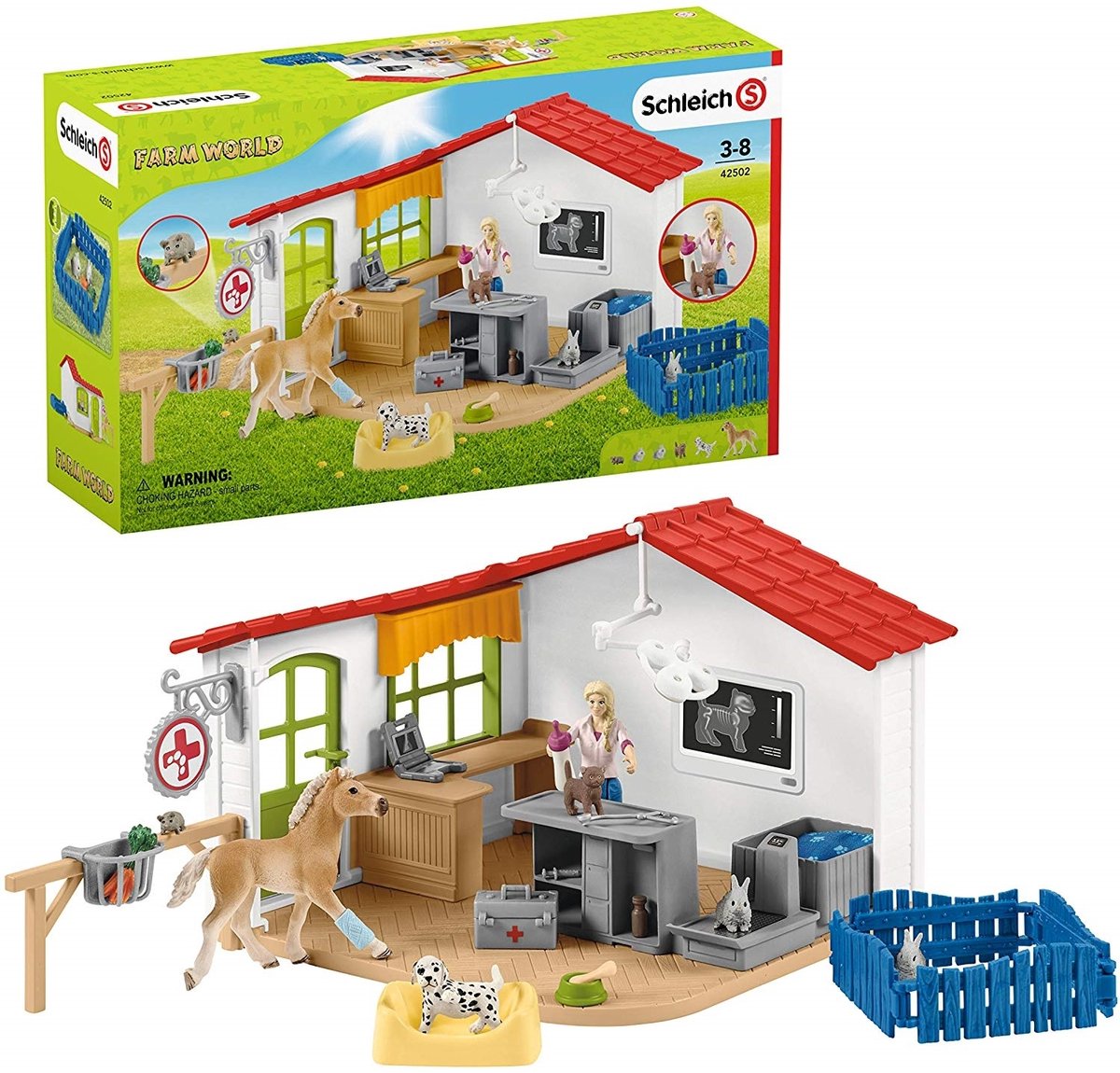 schleich FARM WORLD Speelfigurenset - Dierenarts Praktijk en Huisdieren - Kinderspeelgoed - vanaf 5 jaar - 27 Onderdelen - 42502 — afbeelding 24
