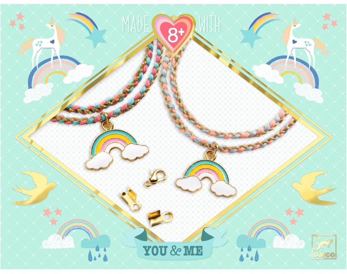 Djeco kralen & sieraden Rainbow Kumihimo armbanden set - creatief speelgoed.