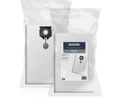 SQOON® Stofzuigerzakken Geschikt voor Kärcher NT30/1 Series – Vervangt Model 2.889-154.0 – 5 Stuks