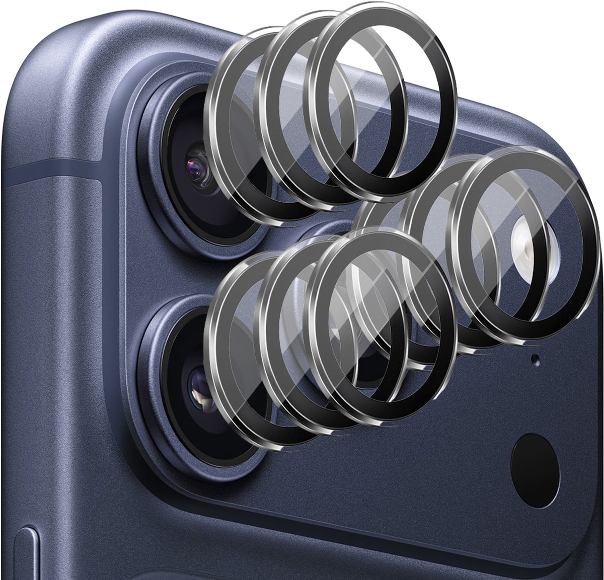 Camera Screenprotector geschikt voor iPhone 17 Pro Max - 3x Volledig Dekkend Glas Screen Protector