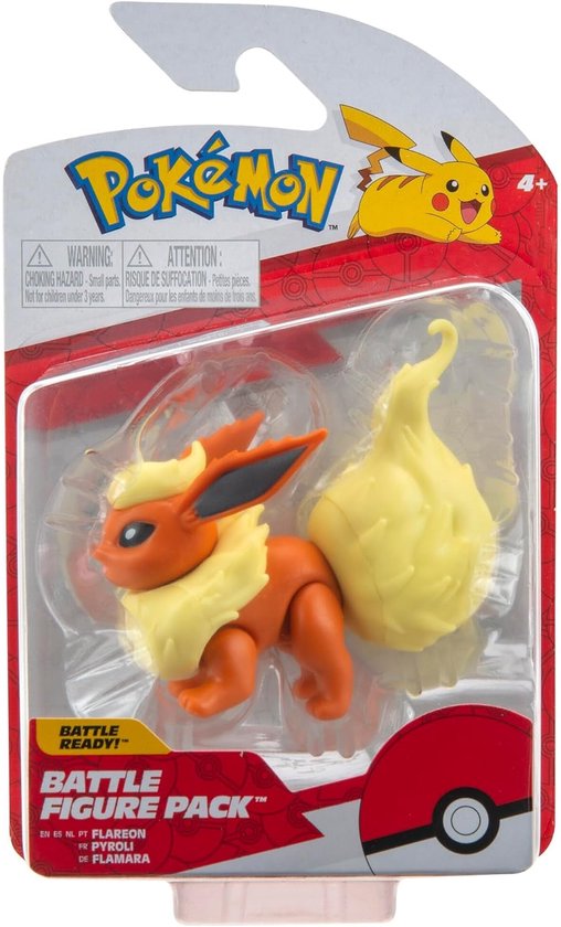 Wicked Cool Toys Pokemon Battle Figure Pack - Flareon
